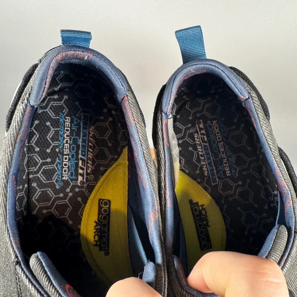 Skechers Higgins‎ Edson Men's Casual Boat Shoes Black Lace Up Shoes Size 12